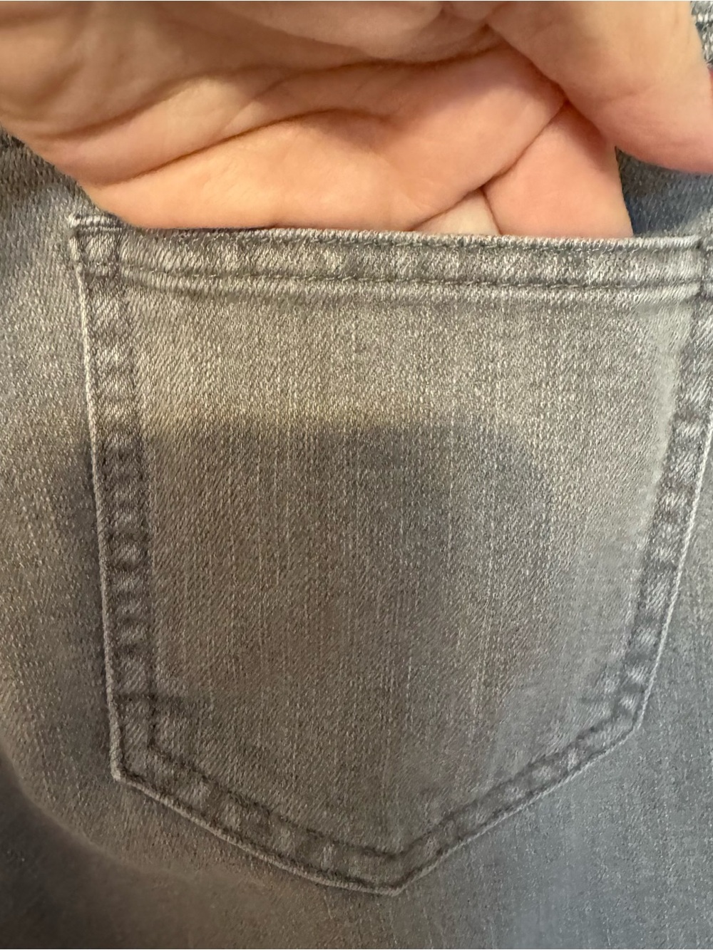 JONES NEW YORK  STRETCH GRAY JEANS   12 PETITE      #5 - Picture 6 of 8